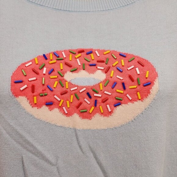 Talbots Sprinkle Donut Sweater Lightweight Women's Size XL Petite - Picture 4 of 9